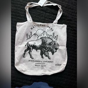 National Park Wild Oxen Tote Bag